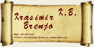 Krasimir Brenjo vizit kartica
